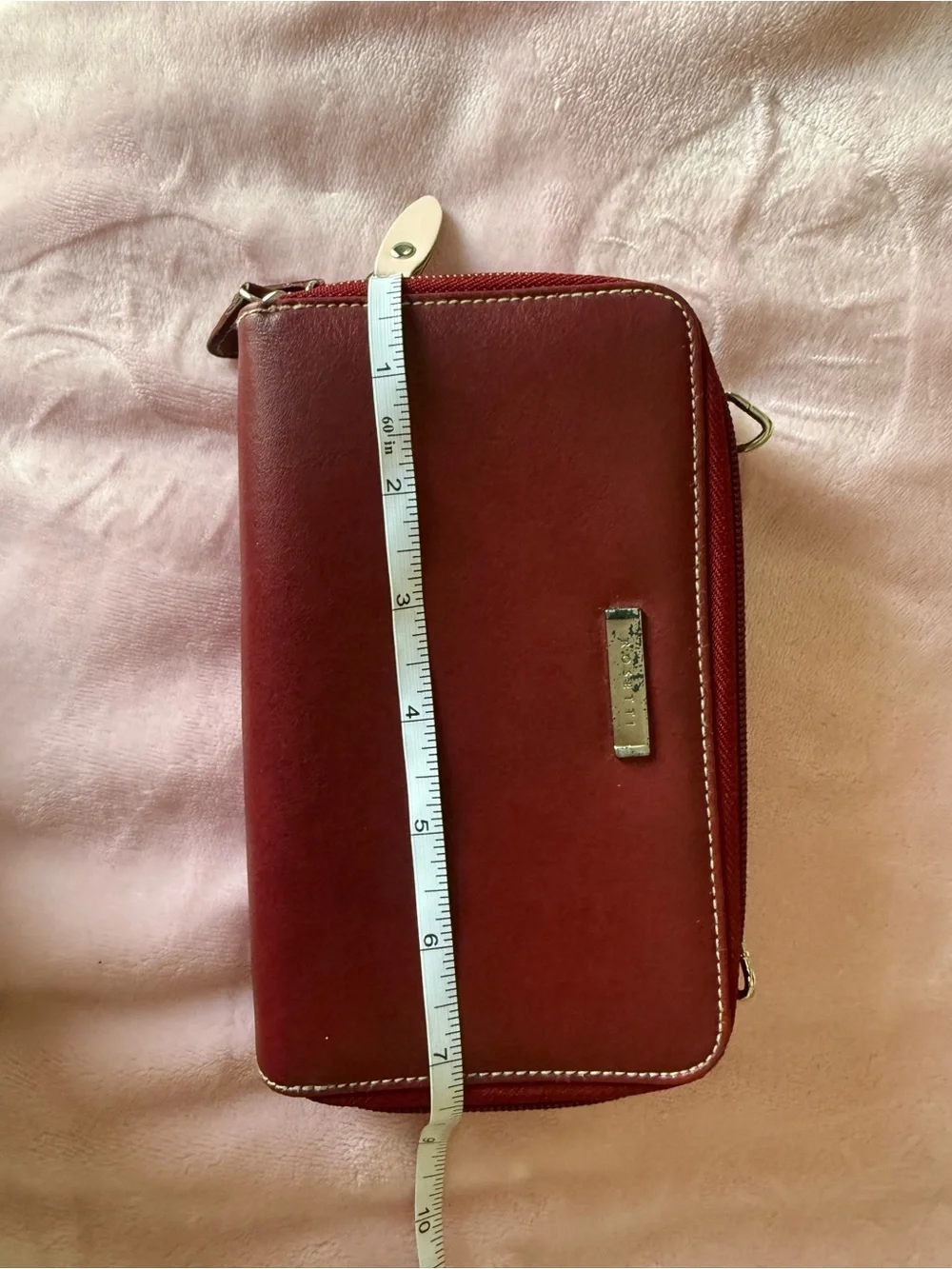 Rosetti Burgundy Zip-Around Wallet Clutch